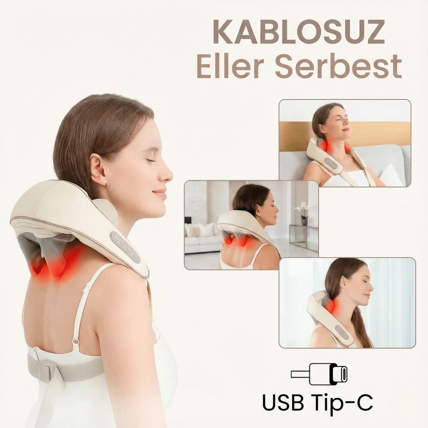 Theraflexa - Kablosuz Boyun ve Omuz Masaj Cihazı